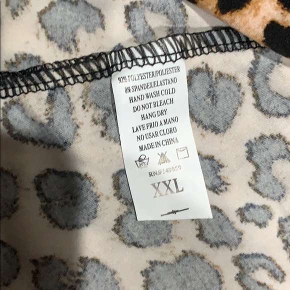 Leopard Wide Leg Lounge/Pajama Pants - Picture 5 of 7